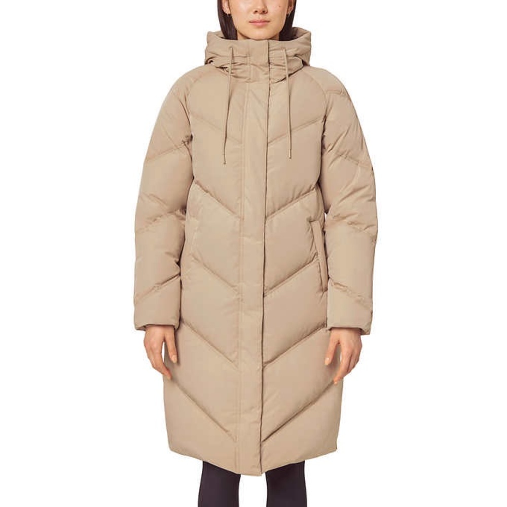 Mondetta - Down Quilted Chevron Maxi Parka / Winter Coat